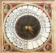 UCCELLO, Paolo Clock with Heads of Prophets oil painting reproduction